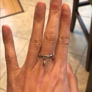 Handmade: Tear drop charm ring